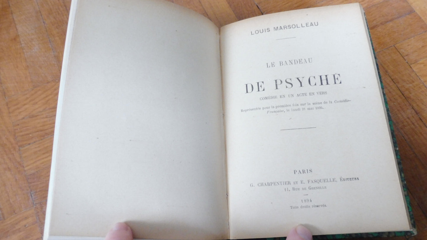 Théâtre divers (Pailleron, Fournier, Marsolleau) XIXe siècle 3 tomes en 1 vol.