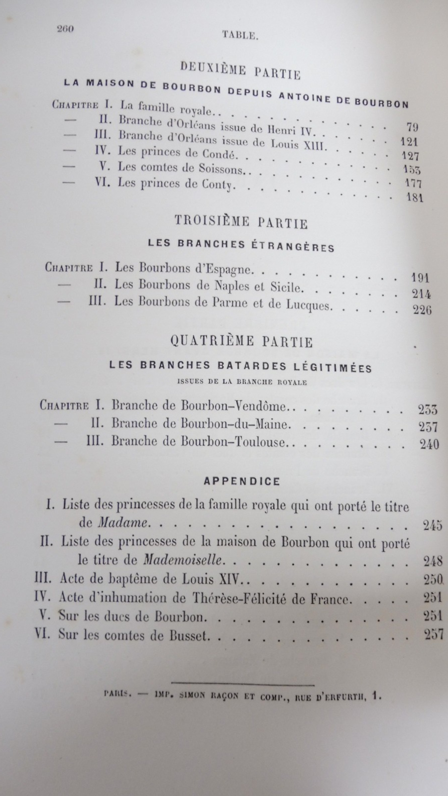 Généalogie de la Maison Bourbon de 1256 à 1871 (L. Dussieux) 1872