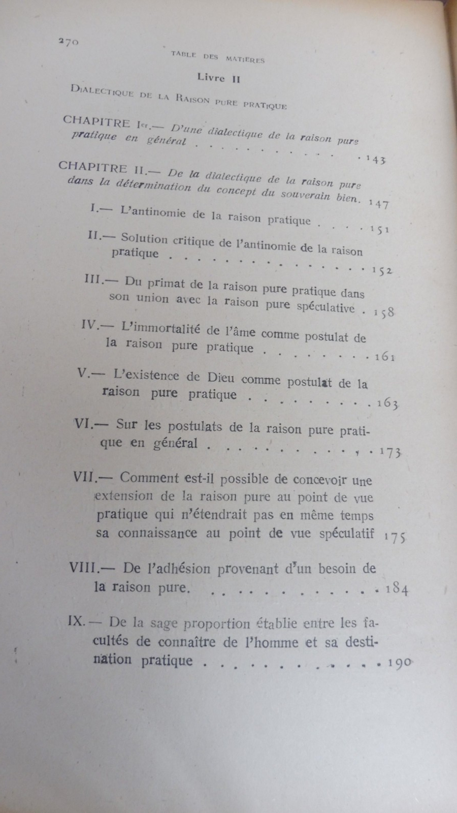 Critique de la raison pratique (Emmanuel Kant) 1945