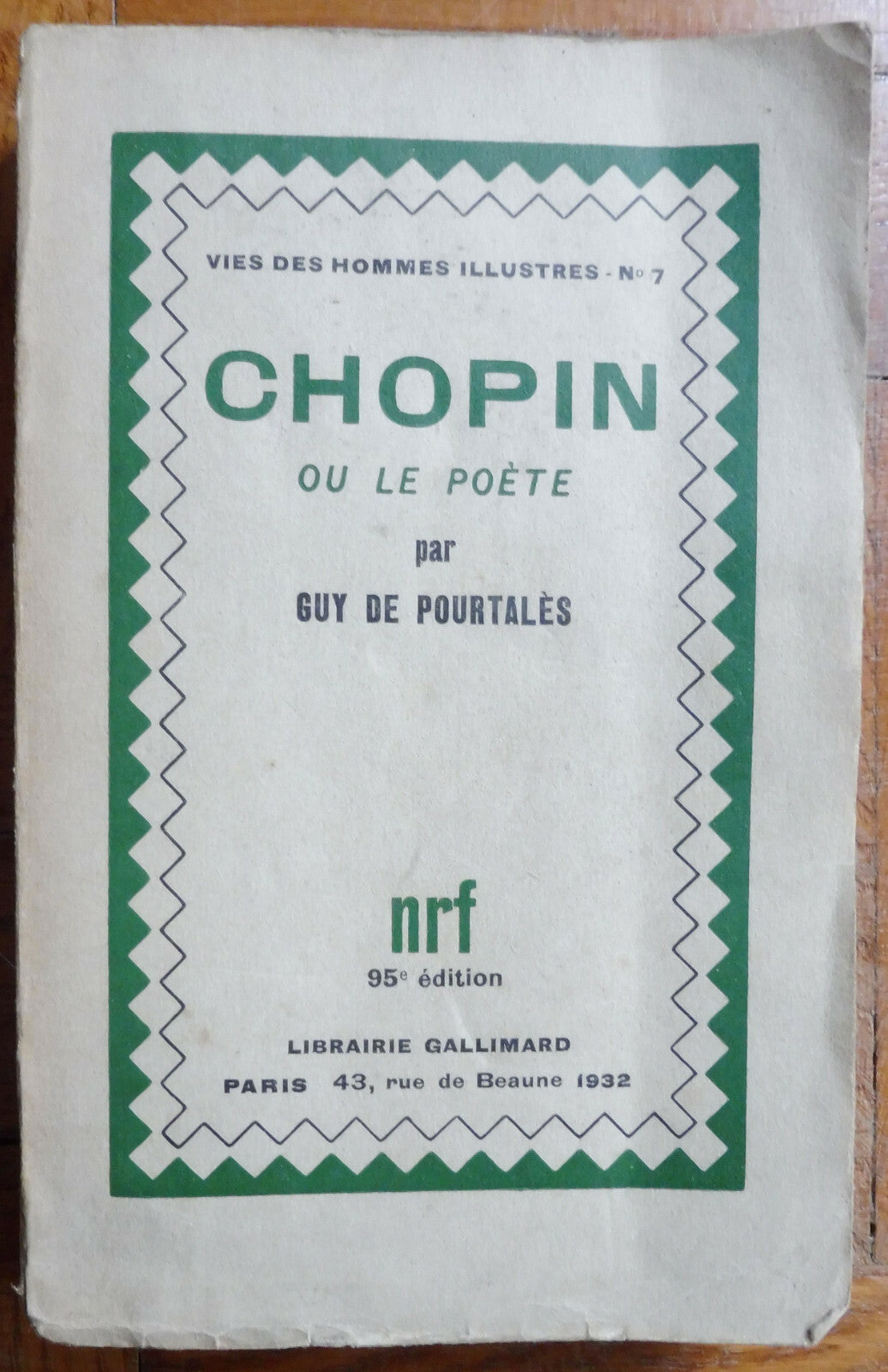 Chopin ou le poète (Guy de Pourtalès) 1932