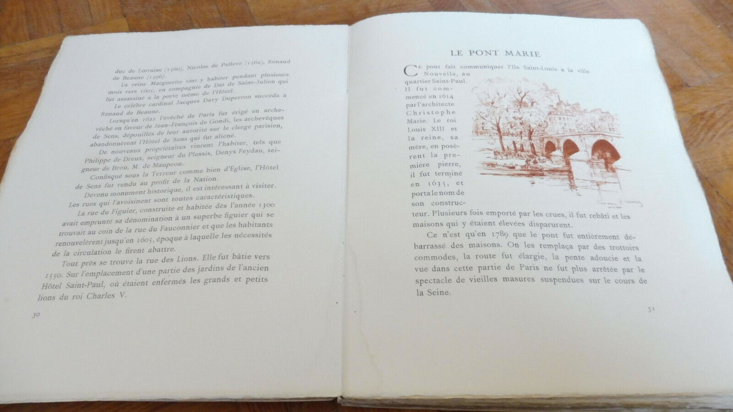Paris - Dix siècles d'Histoire (Joseph Danton) 1933 NUMEROTE VELIN