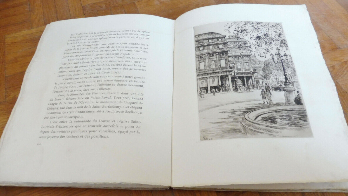 Paris - Dix siècles d'Histoire (Joseph Danton) 1933 NUMEROTE VELIN