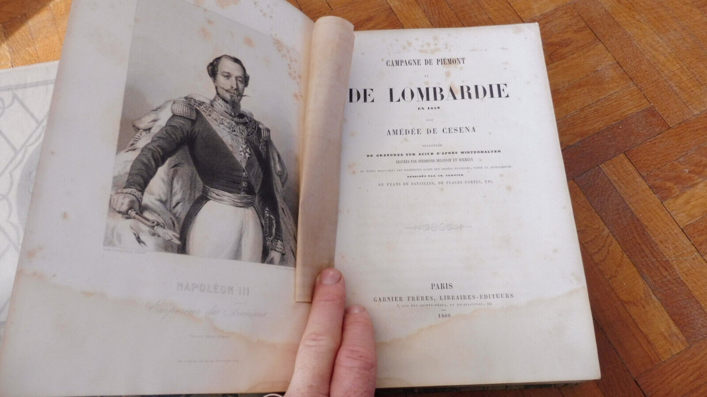 Campagne de Piémont et de Lombardie (Amédée de Casena) 1860 COSTUMES MILITAIRES