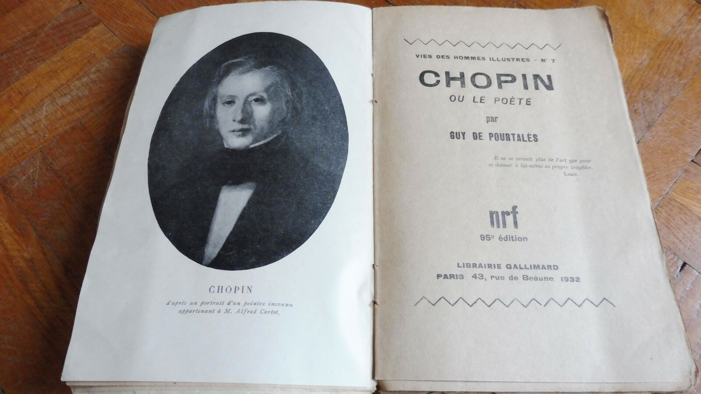Chopin ou le poète (Guy de Pourtalès) 1932