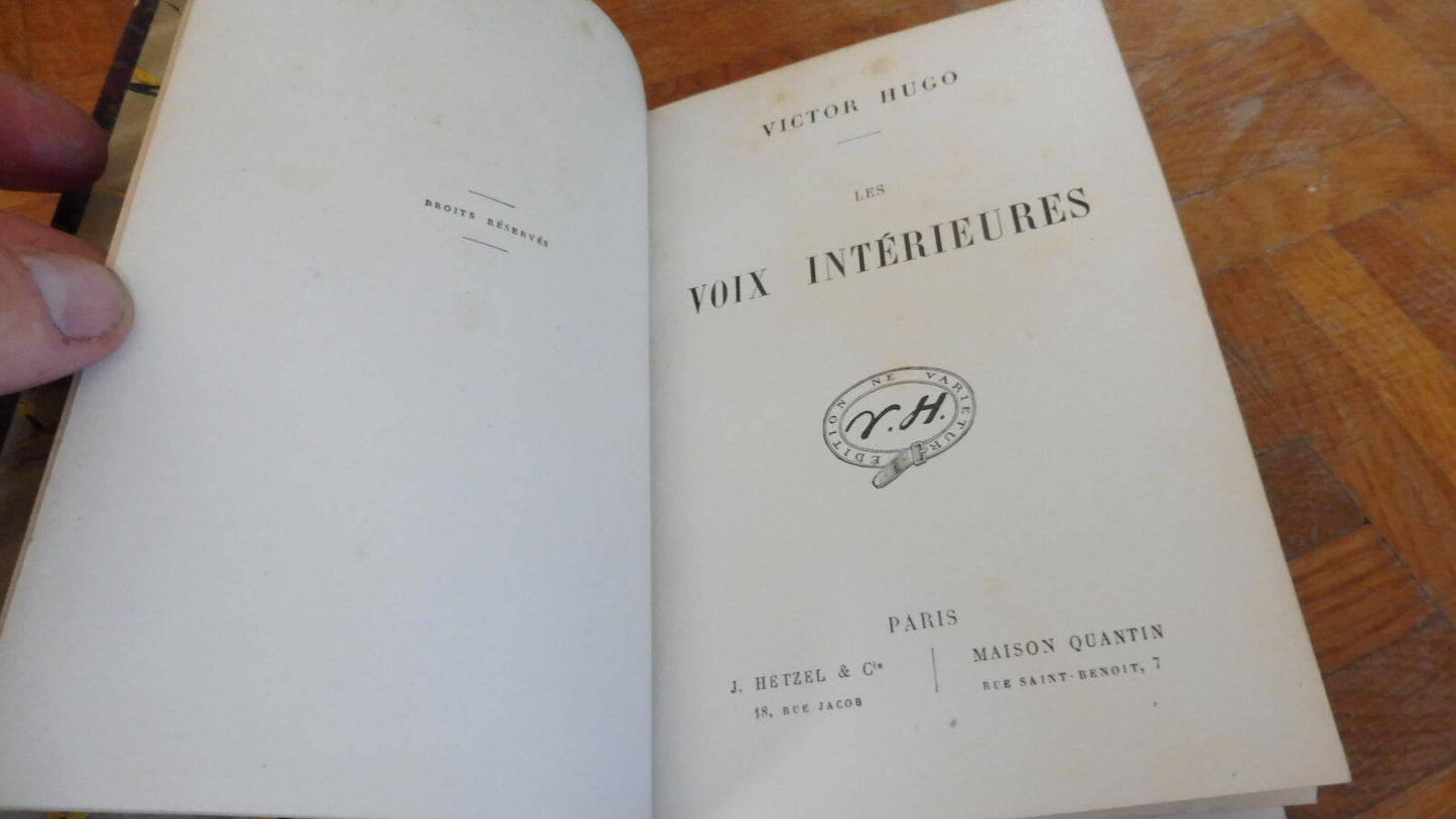 Les Voix intérieures (Victor Hugo) s.d.