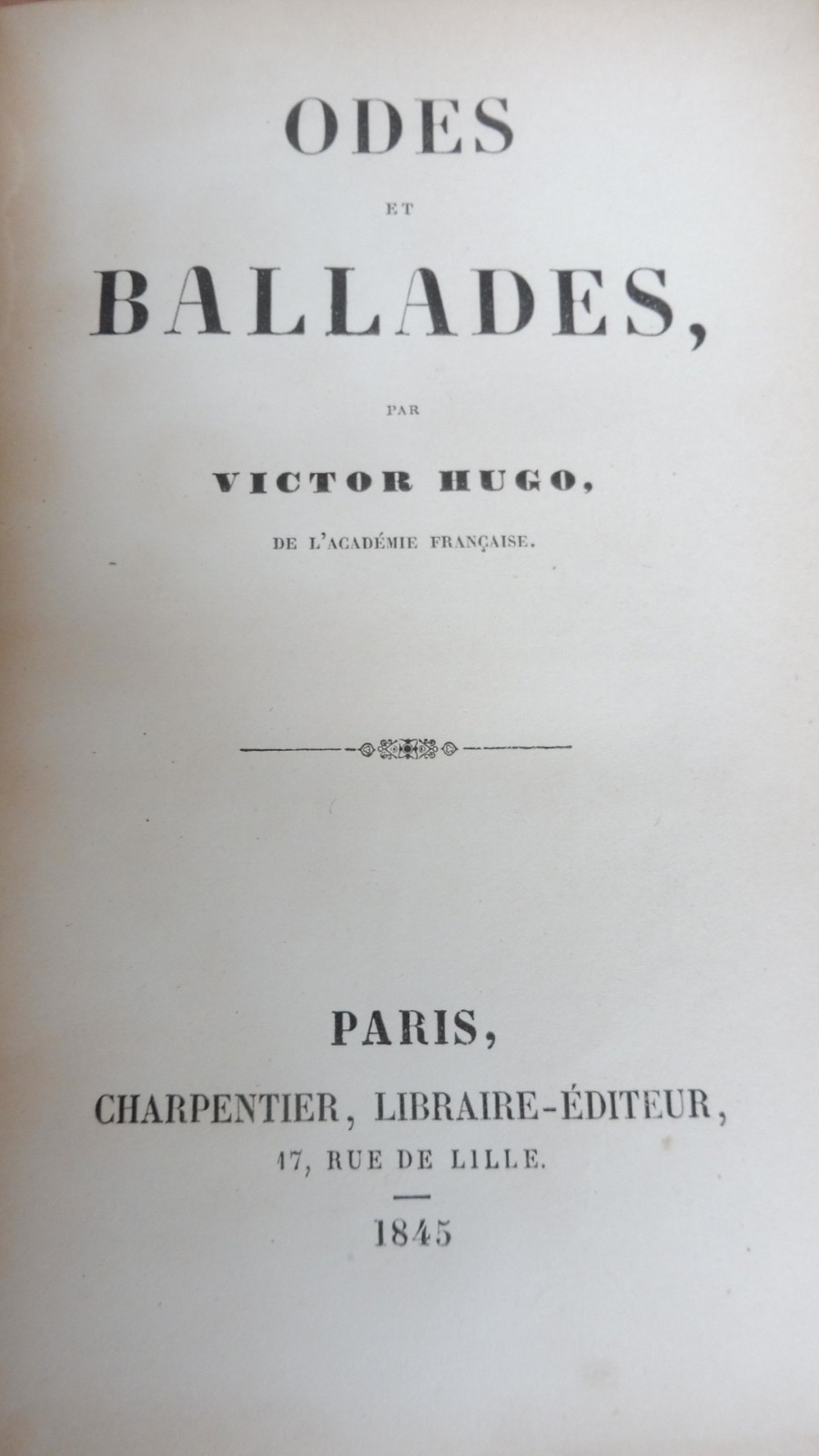 Odes et ballades (Victor Hugo) 1845