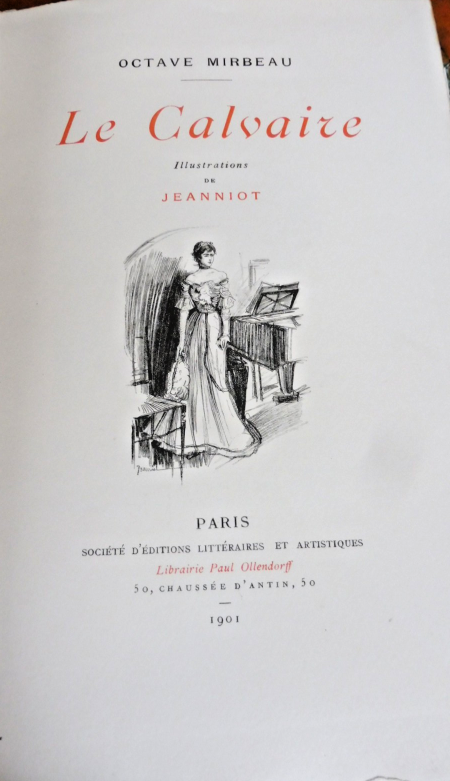 Le Calvaire (Octave Mirbeau) 1901 illus Jeanniot VELIN