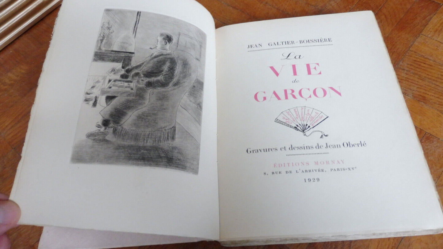 La Vie de garçon (Jean Galtier-Boissière) 1929 illus. Oberlé RIVES