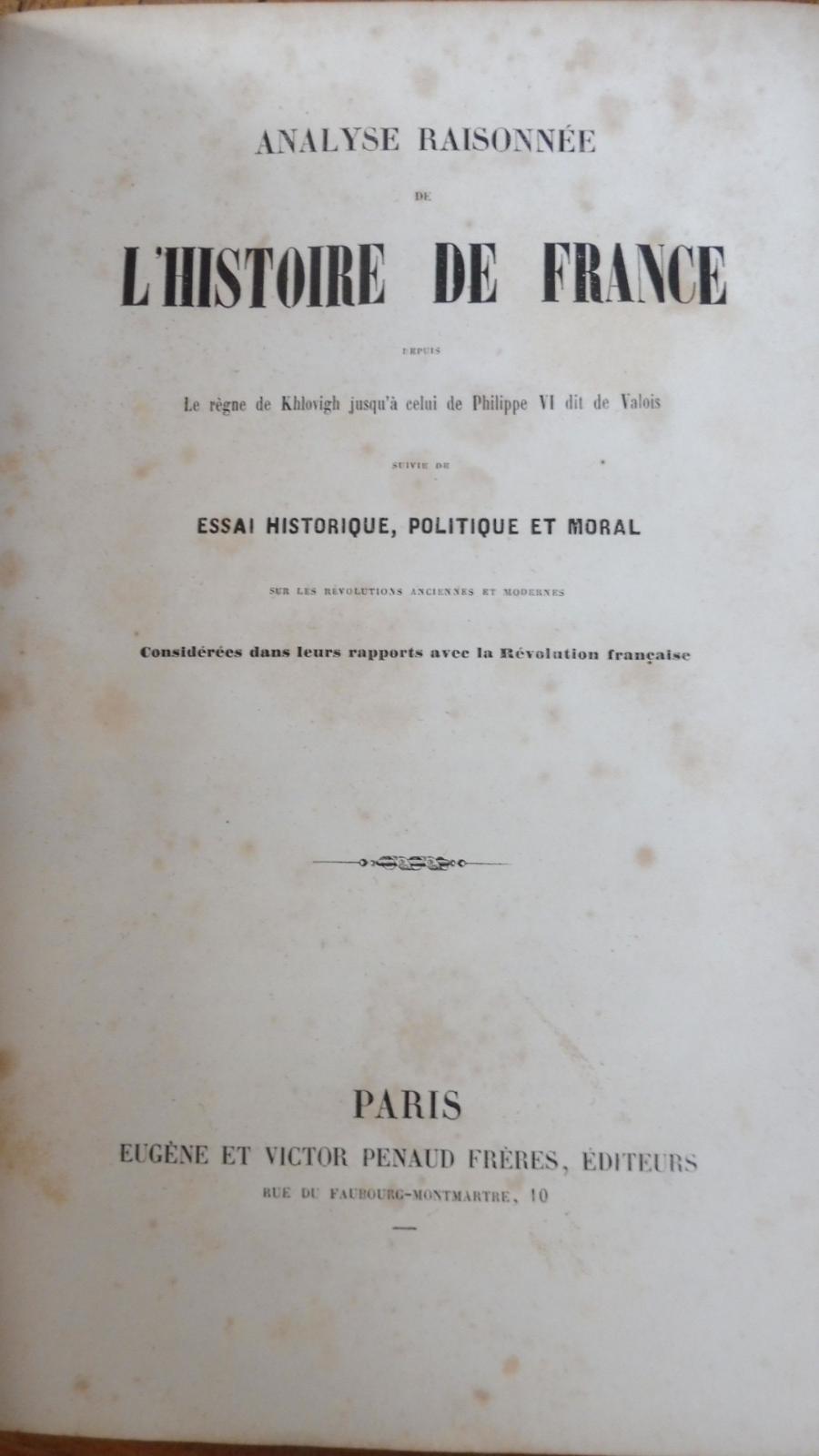 Histoire de France (Chateaubriand) s.d.