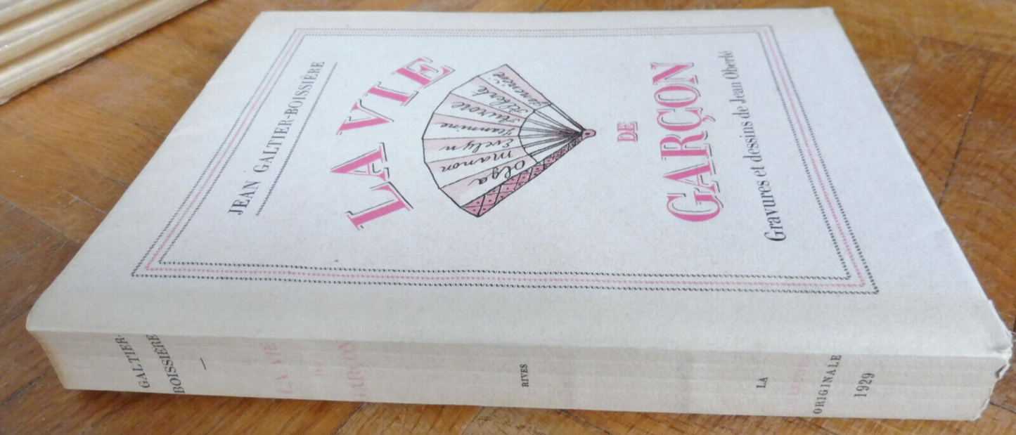 La Vie de garçon (Jean Galtier-Boissière) 1929 illus. Oberlé RIVES