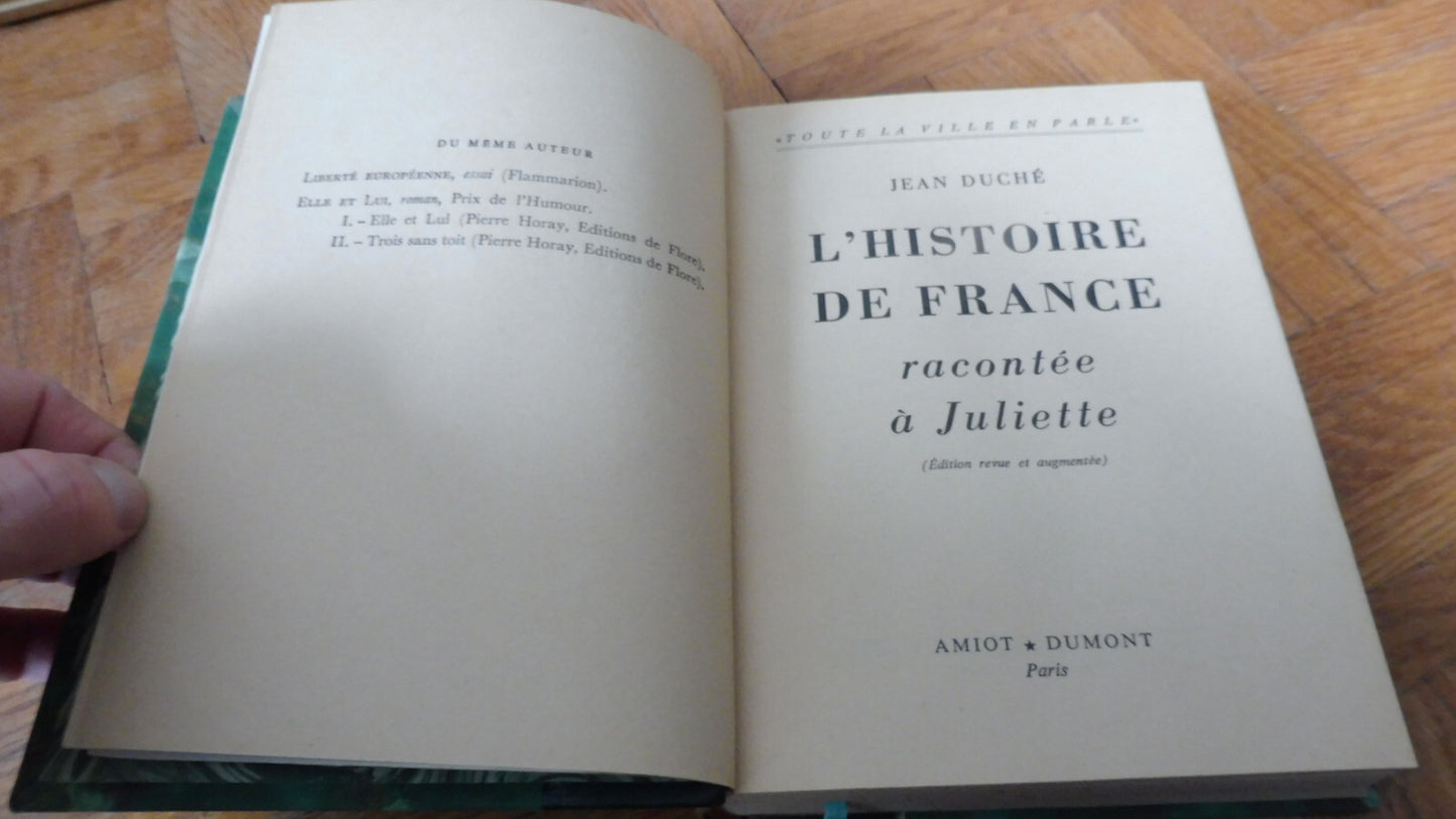 L'Histoire de France racontée à Juliette (Jean Duché) 1954