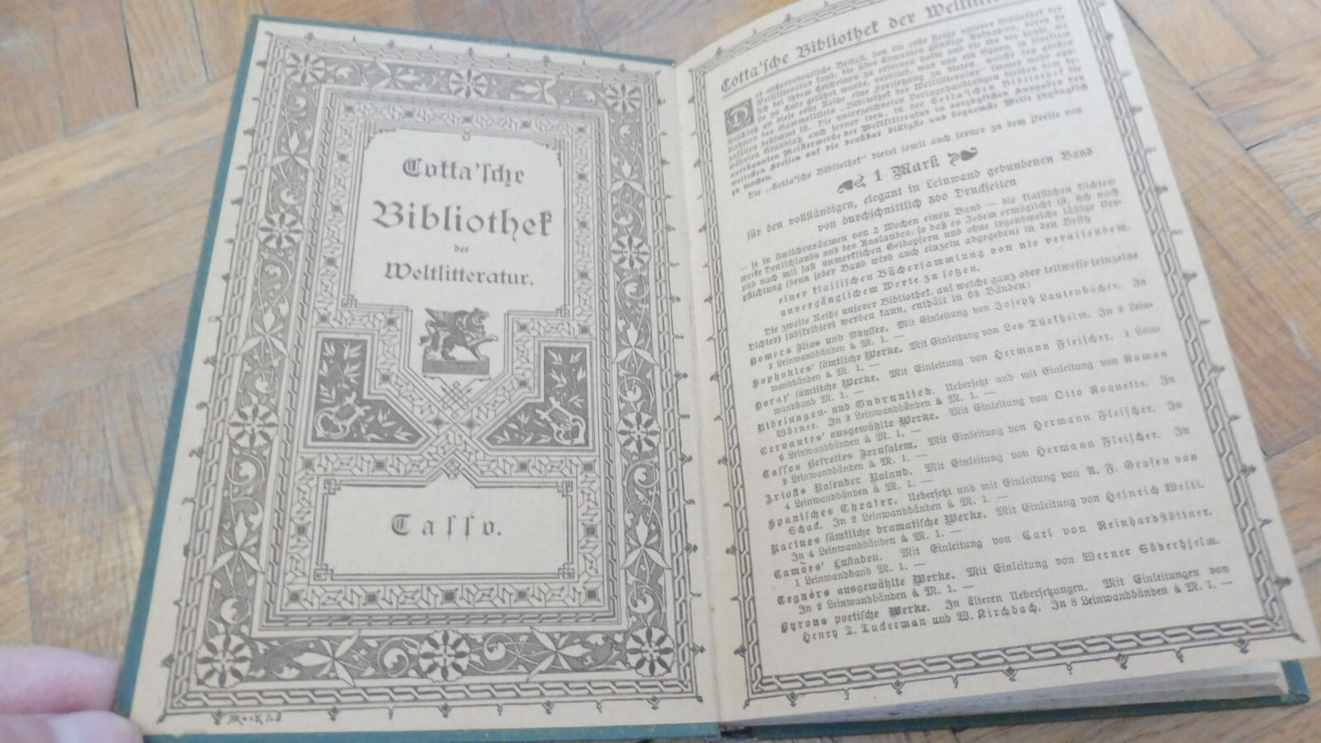 Das Befreites Jerusalem (Torquato Tasso) s.d. 2 vol.