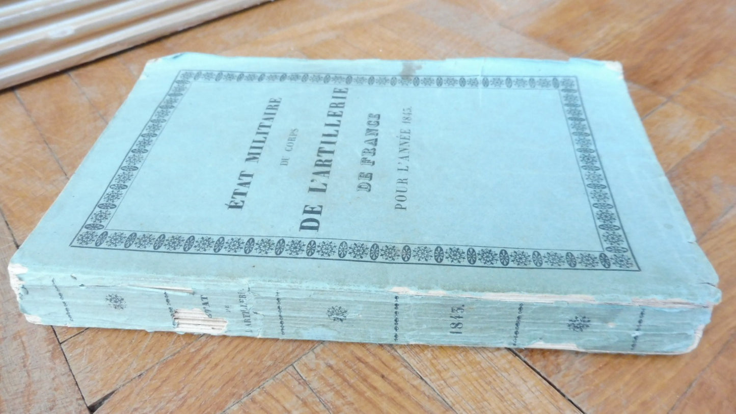 Etat militaire du corps de l'artillerie de France pour l'année 1843