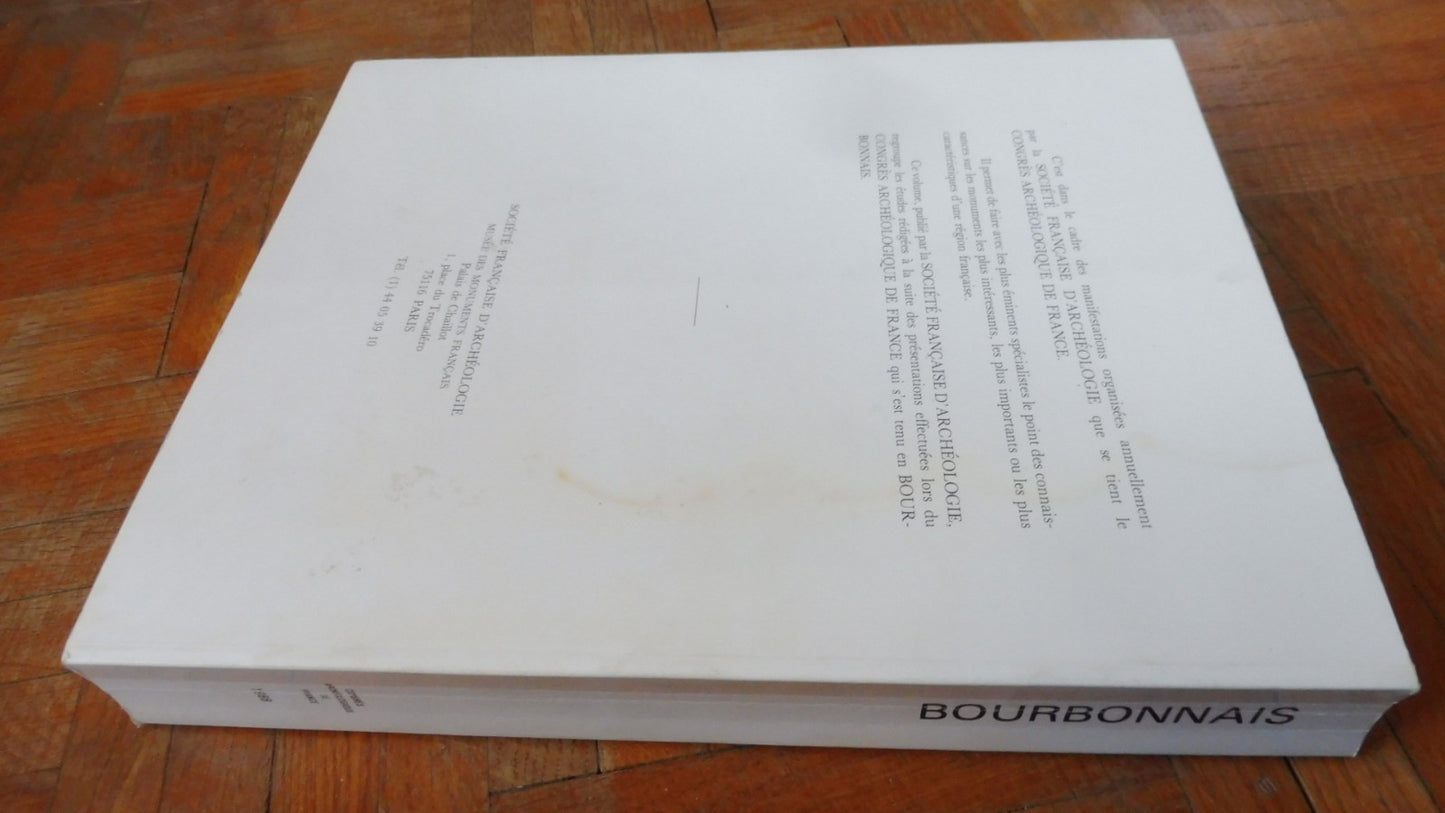 Congrès archéologique de France. Bourbonnais (Soc. Française d'Archéologie) 1991
