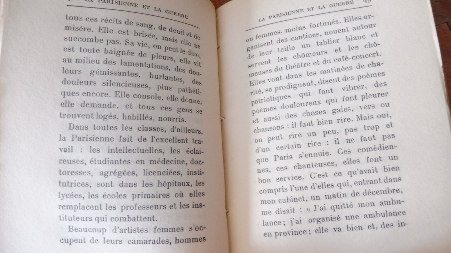 La Parisienne et la guerre (Maurice Donnay) 1916 GUERRE MONDIALE