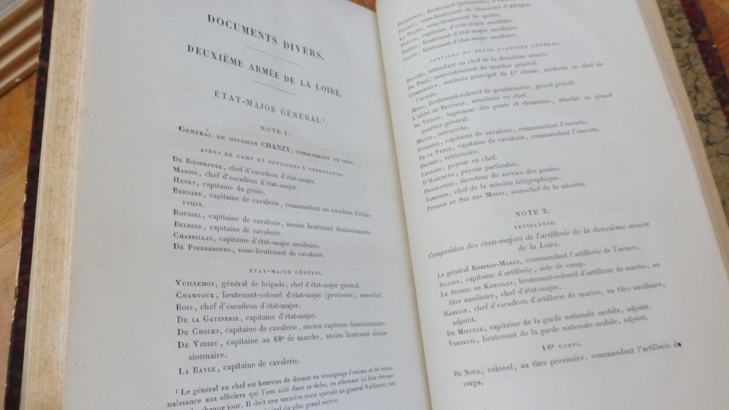La Deuxième armée de Loire (Général Chanzy) 1871