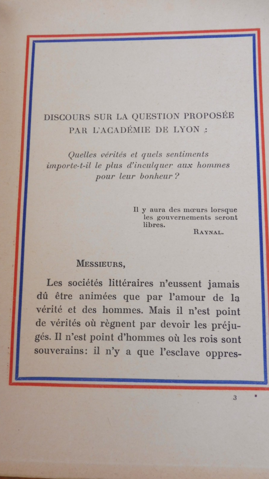 Le Discours de Lyon (Bonaparte) s.d.