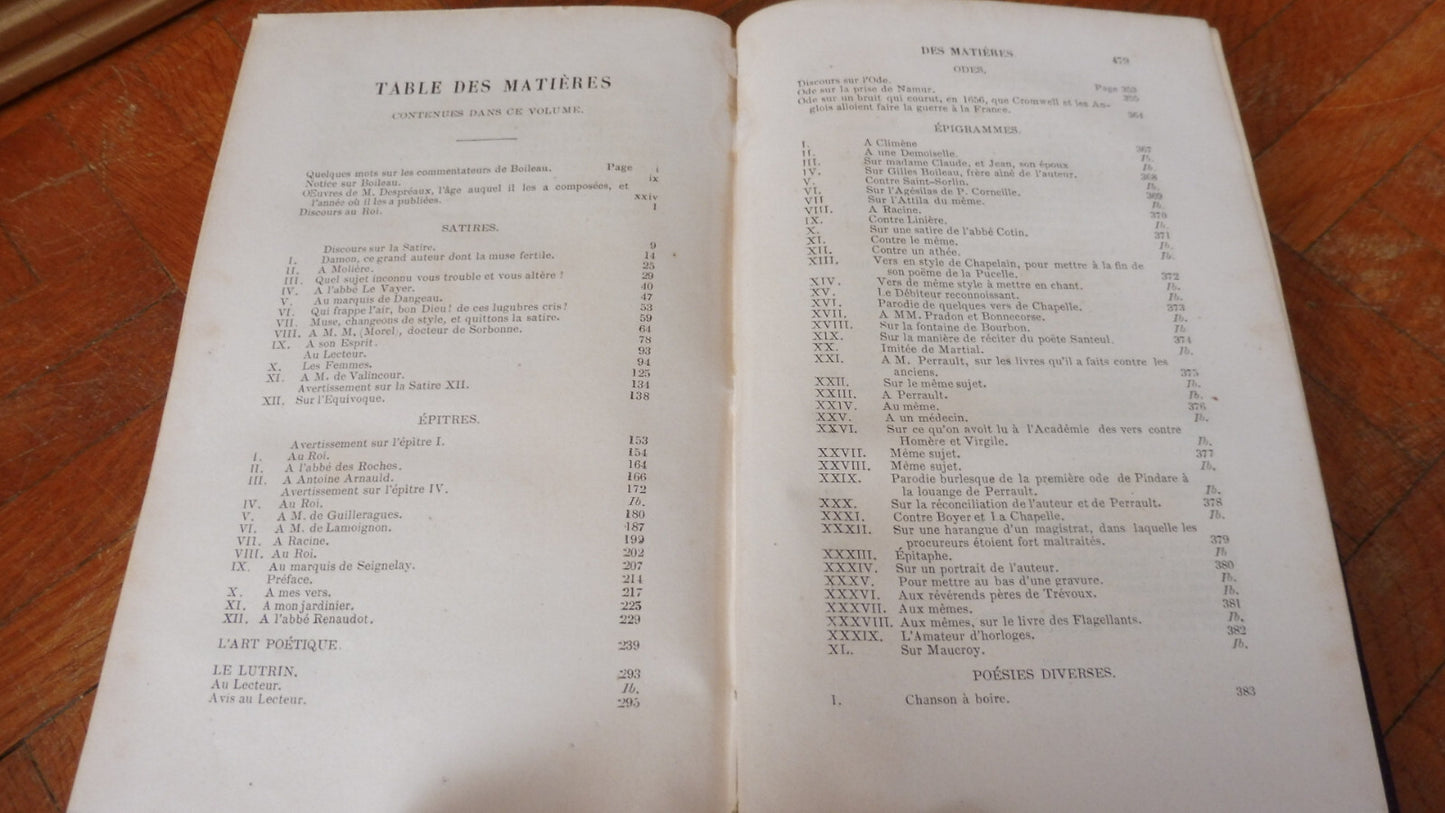 Oeuvres poétiques de Boileau Despréaux 1845
