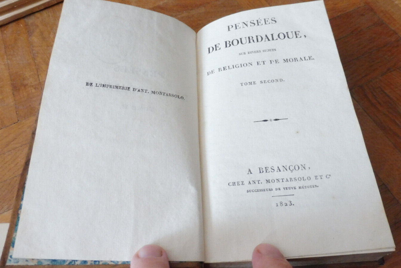 Pensées de Bourdaloue 1823 2/2