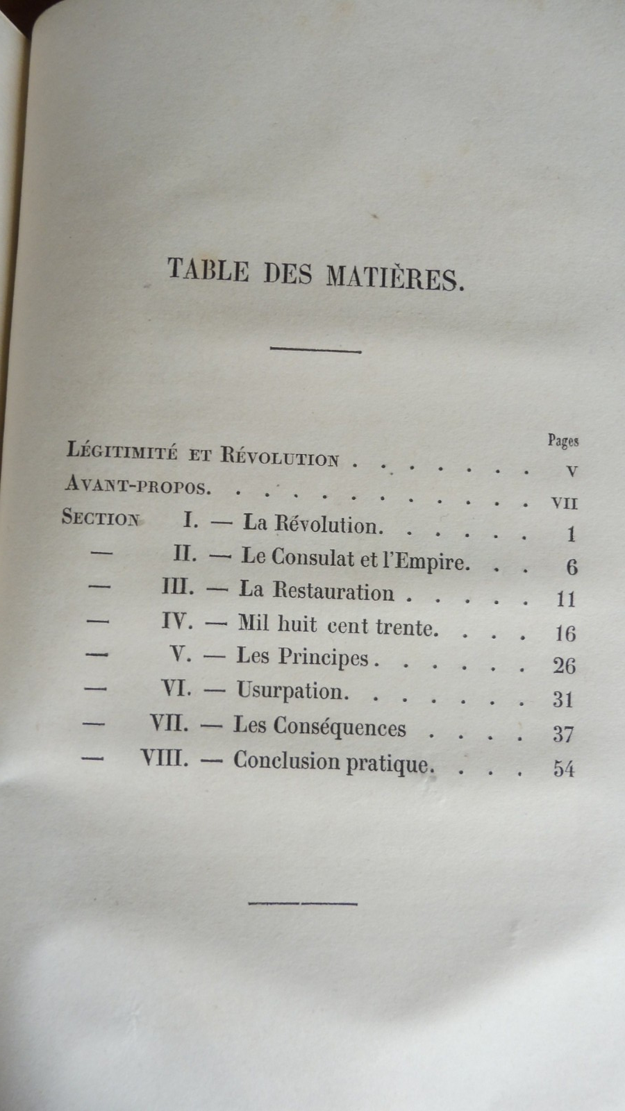 Mémoires de Juillet 1830 (De Foucauld, De Cougny et Trény) 1850-51 LEGITIMISME