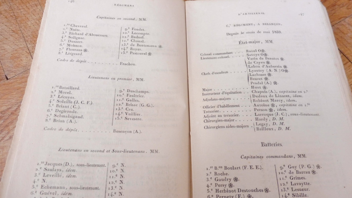 Etat militaire du corps de l'artillerie de France pour l'année 1843