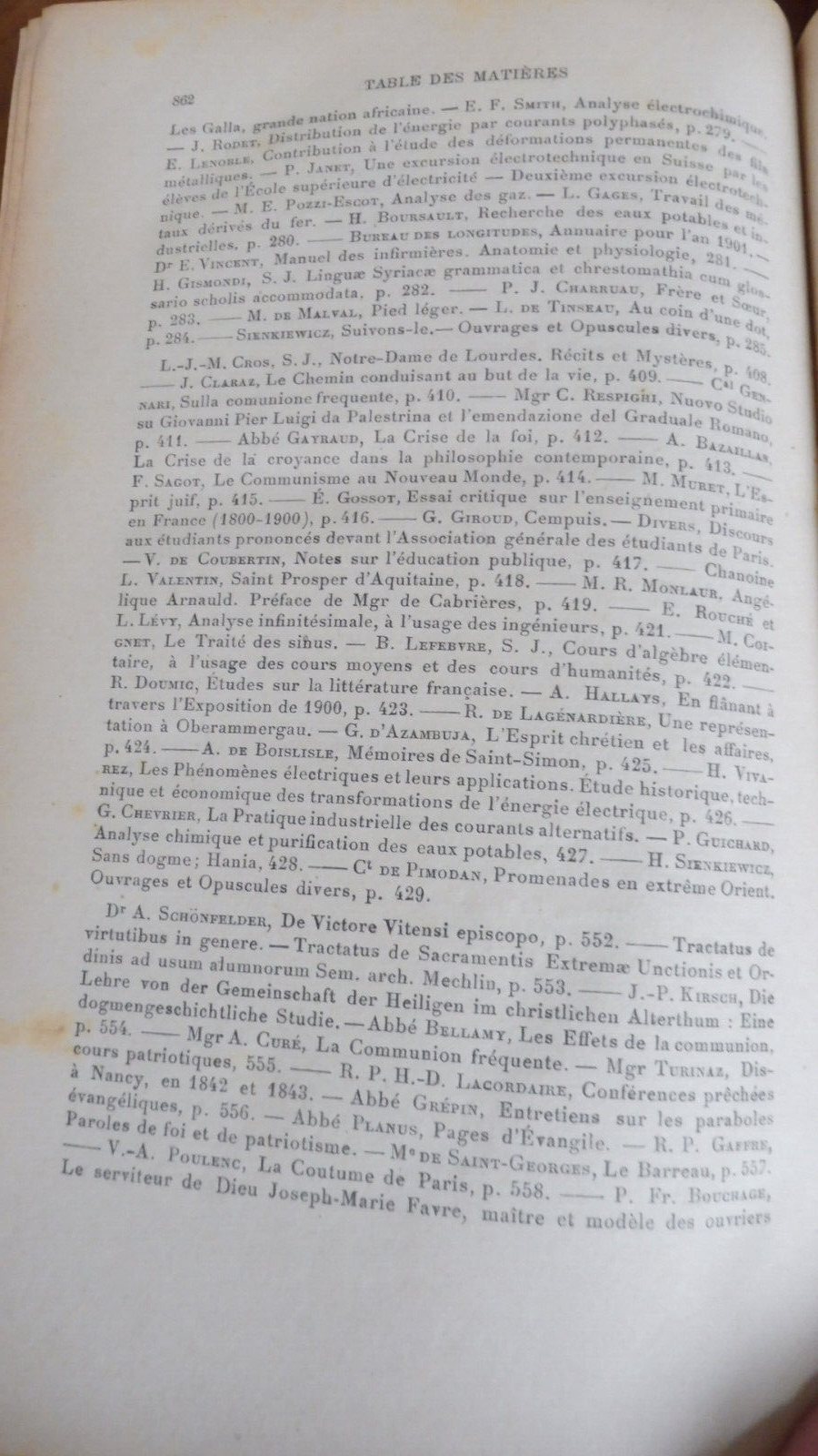 Etudes des jésuites avril, mai, juin 1901