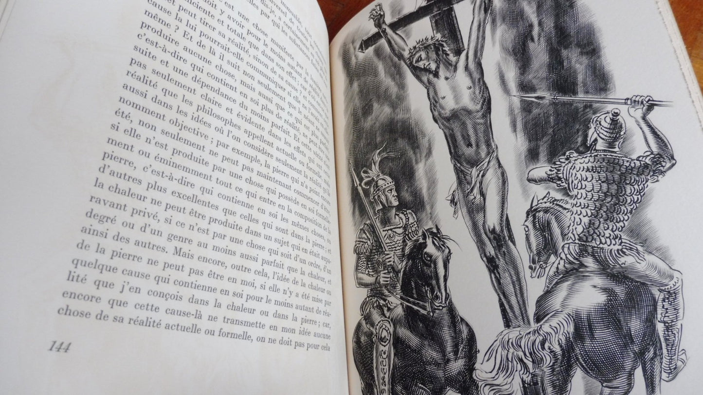 Discours de la méthode (Descartes) 1966 illus. Decaris + 2 dessins originaux