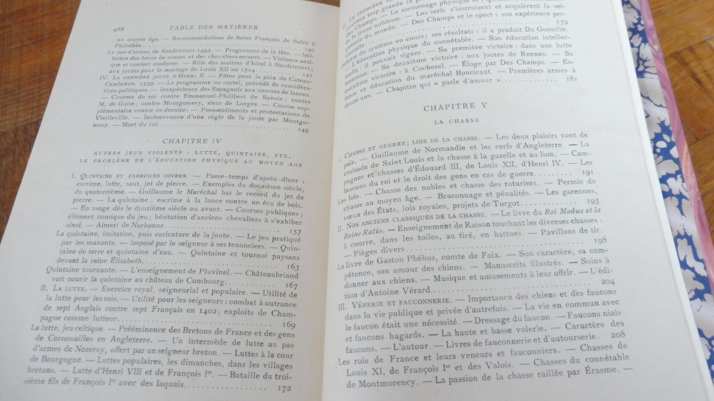 Les Sports et jeux d'exercices dans l'ancienne France (J. J. Jusserand) 1901