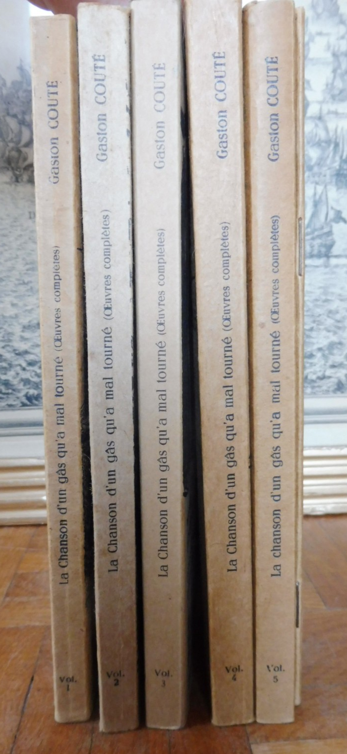Oeuvres de Gaston Couté 5 vol. + Glossaire