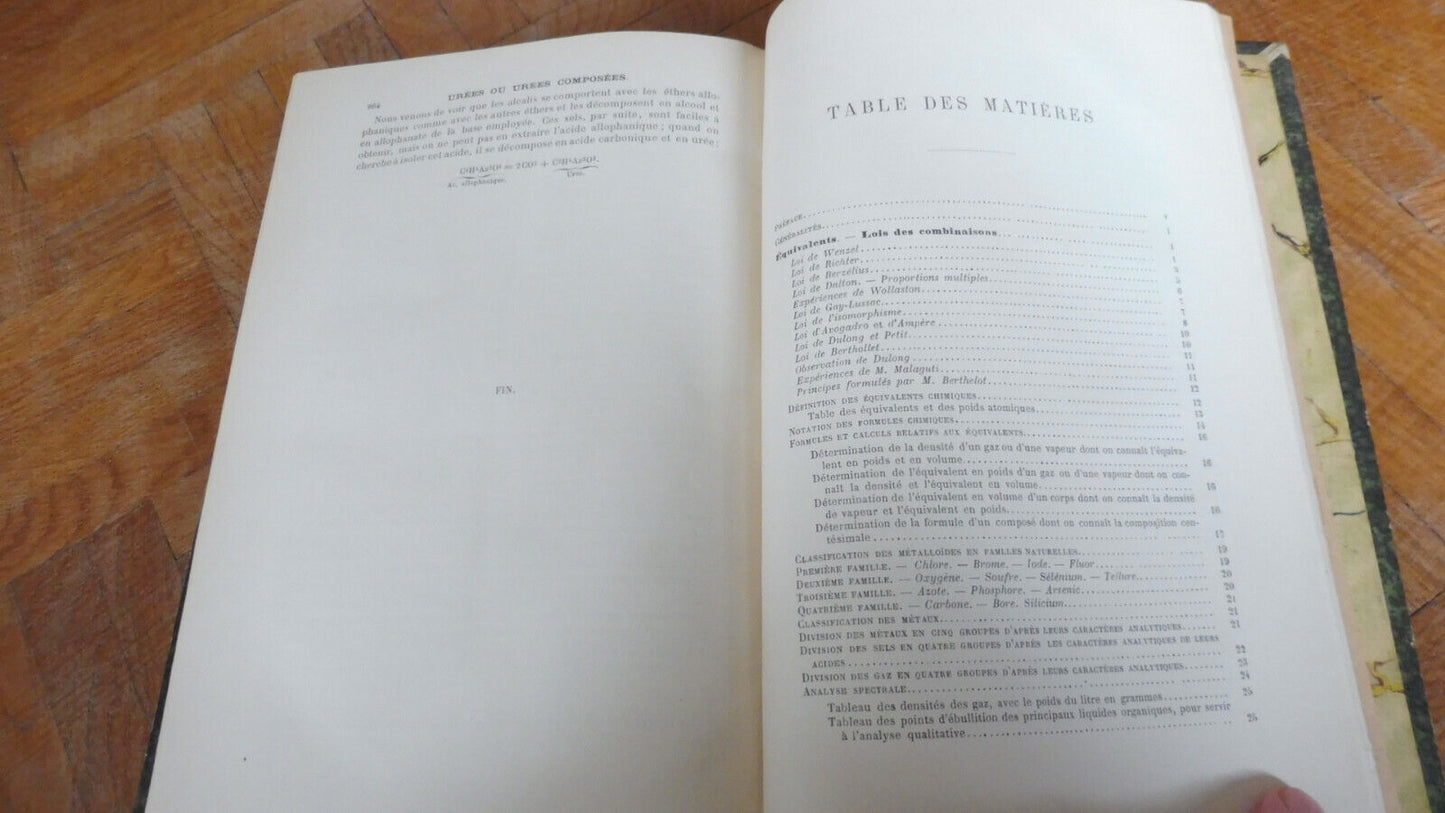 Le Guide du chimiste (Frémy et Terreil) 1885 ENVOI