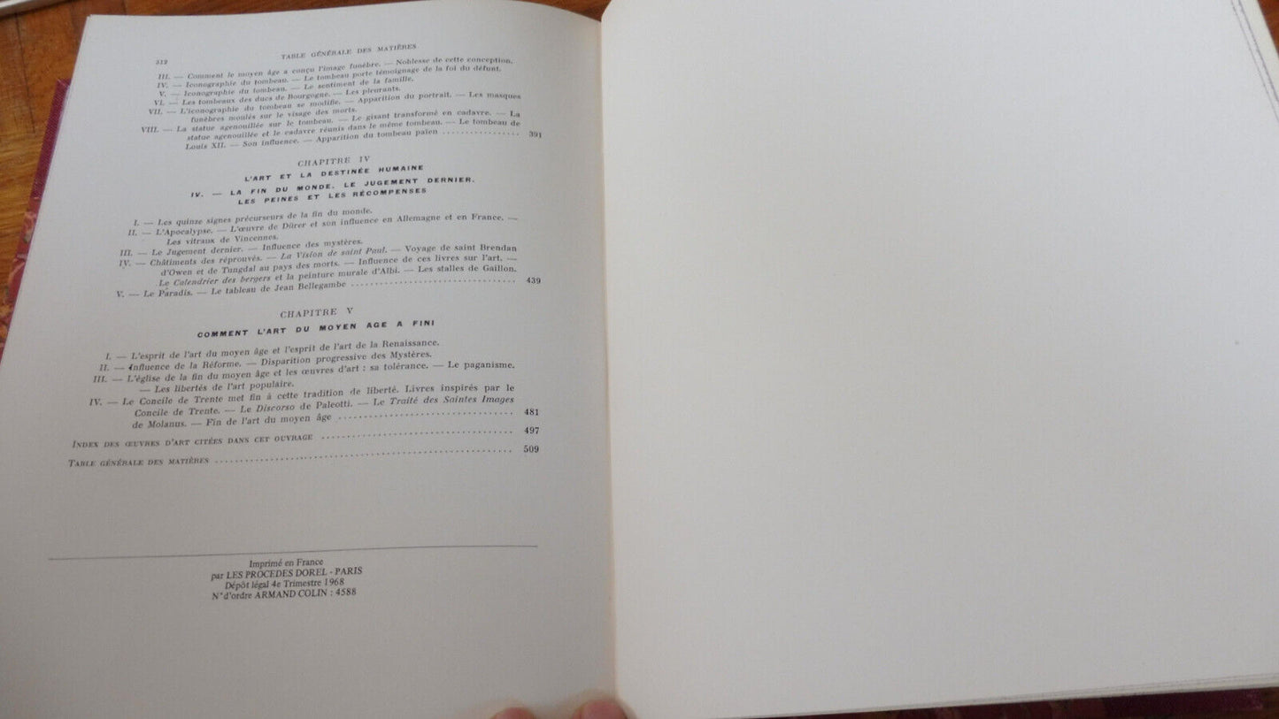 L'Art religieux de la fin du moyen-âge en France (E. Mâle) 1969