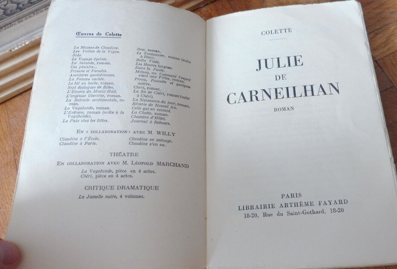 Julie de Carneilhan (Colette) 1941