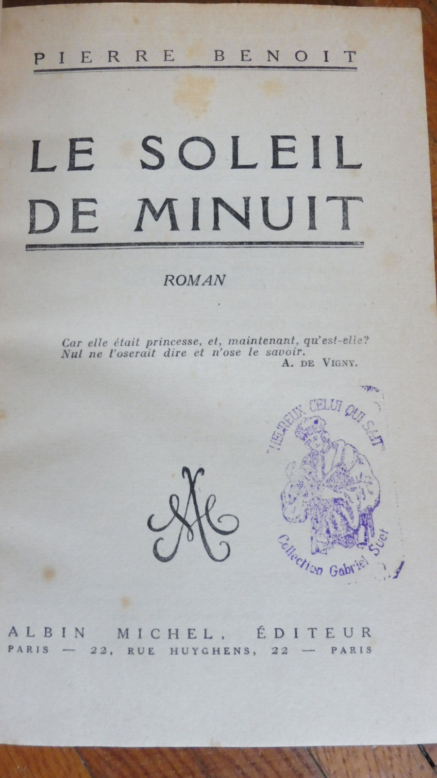 Le Soleil de Minuit (Pierre Benoit) 1930