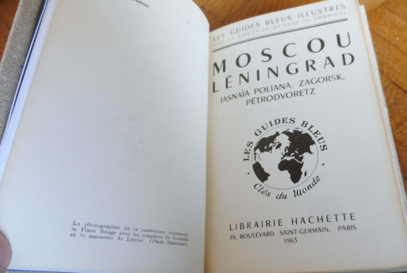 Guide bleu Moscou, Leningrad 1963