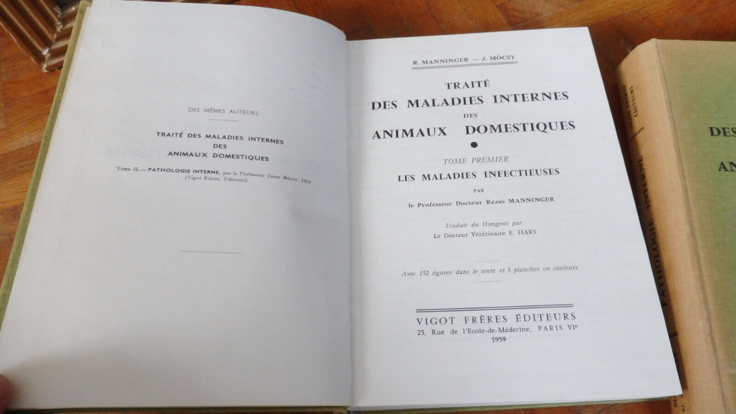 Traité des maladies internes des animaux domestiques (Manninger et Mocsy) 1959