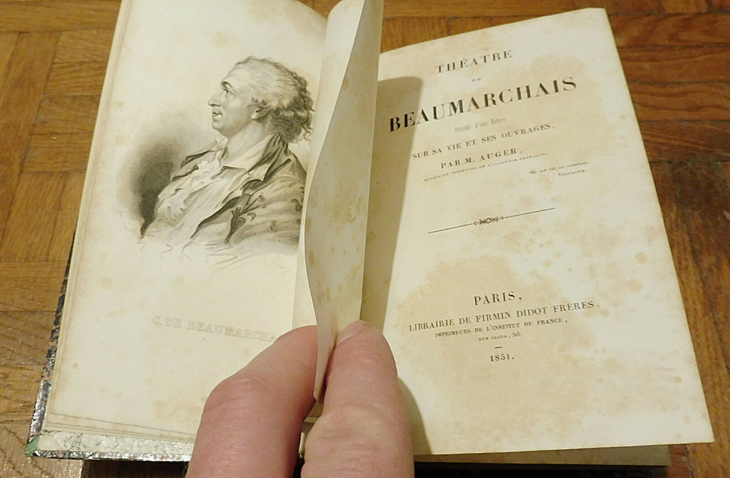 Théâtre de Beaumarchais (préface de M. Auger) 1851