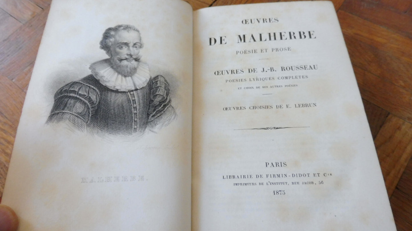 Oeuvres de Malherbe et Rousseau 1875