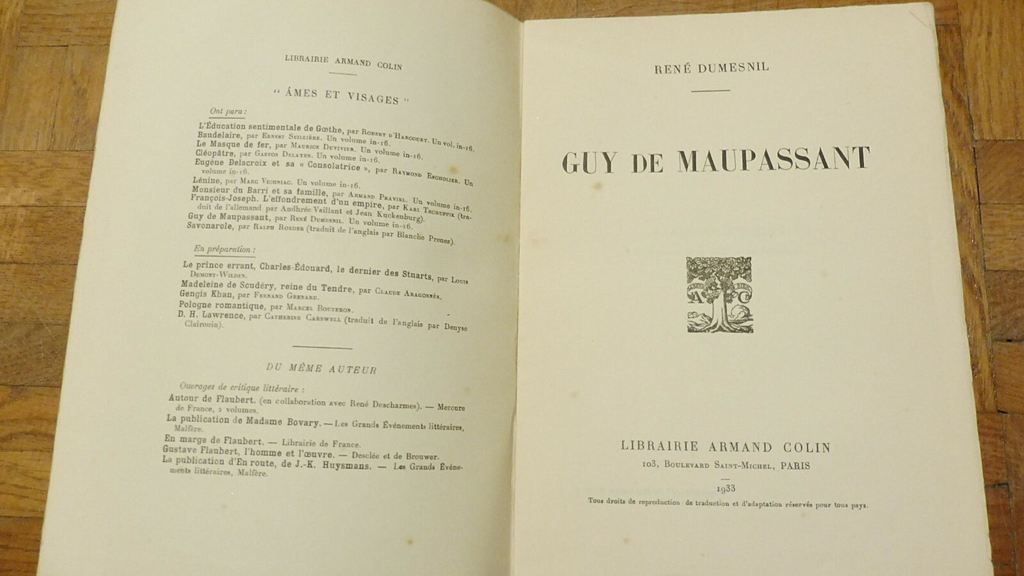 Guy de Maupassant (René Dumesnil) 1933