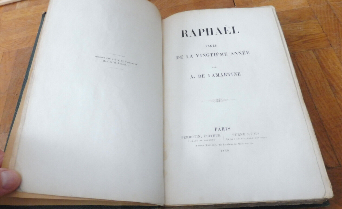 Raphaël (Lamartine) 1849 EO