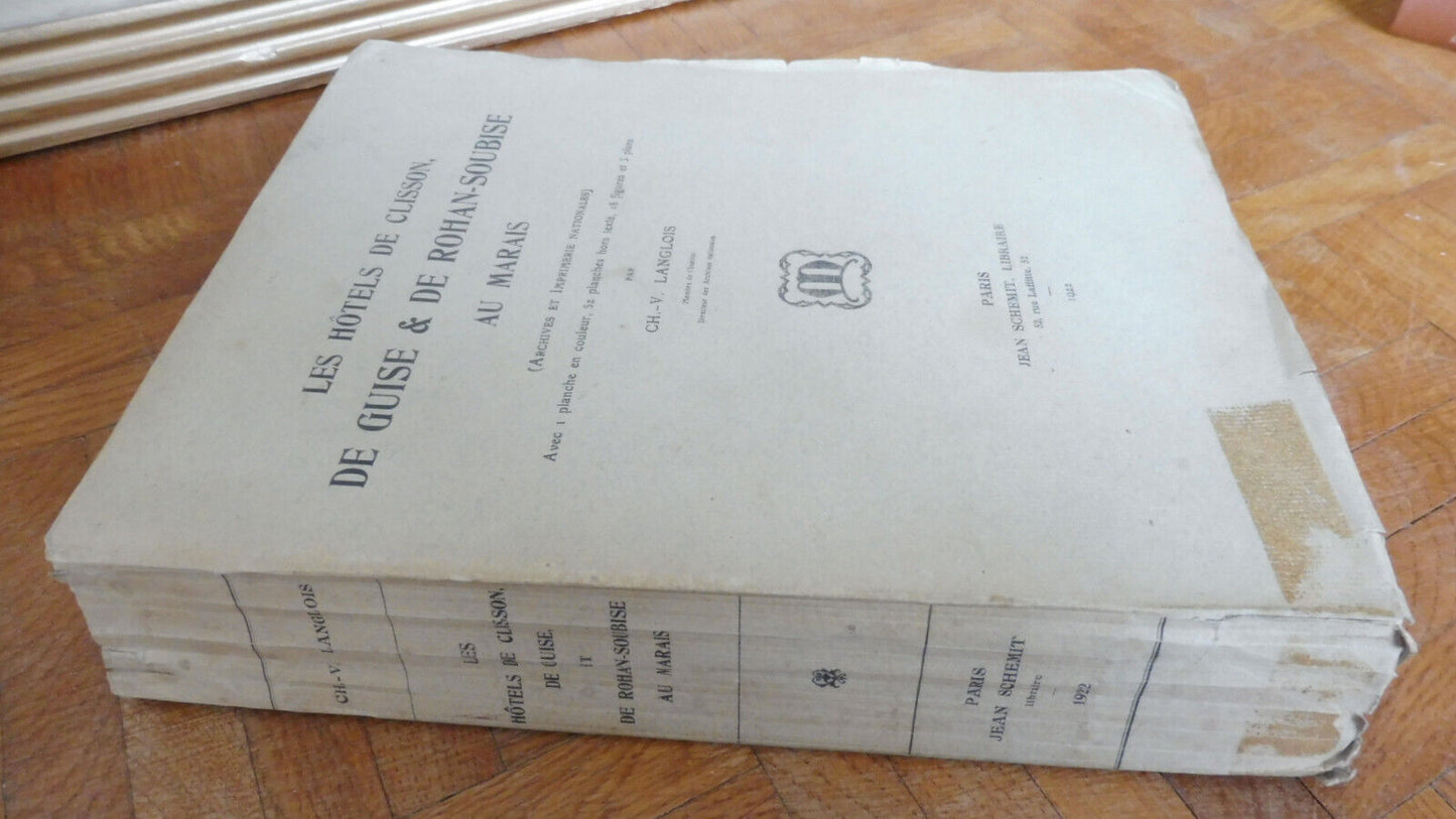 Les Hôtels de Clisson, de Guise, de Rohan-Soubise (Langlois) 1922