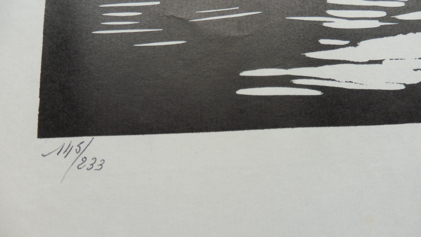 Gravure M. Verdier SIGNE NUMEROTE 49x36 cm