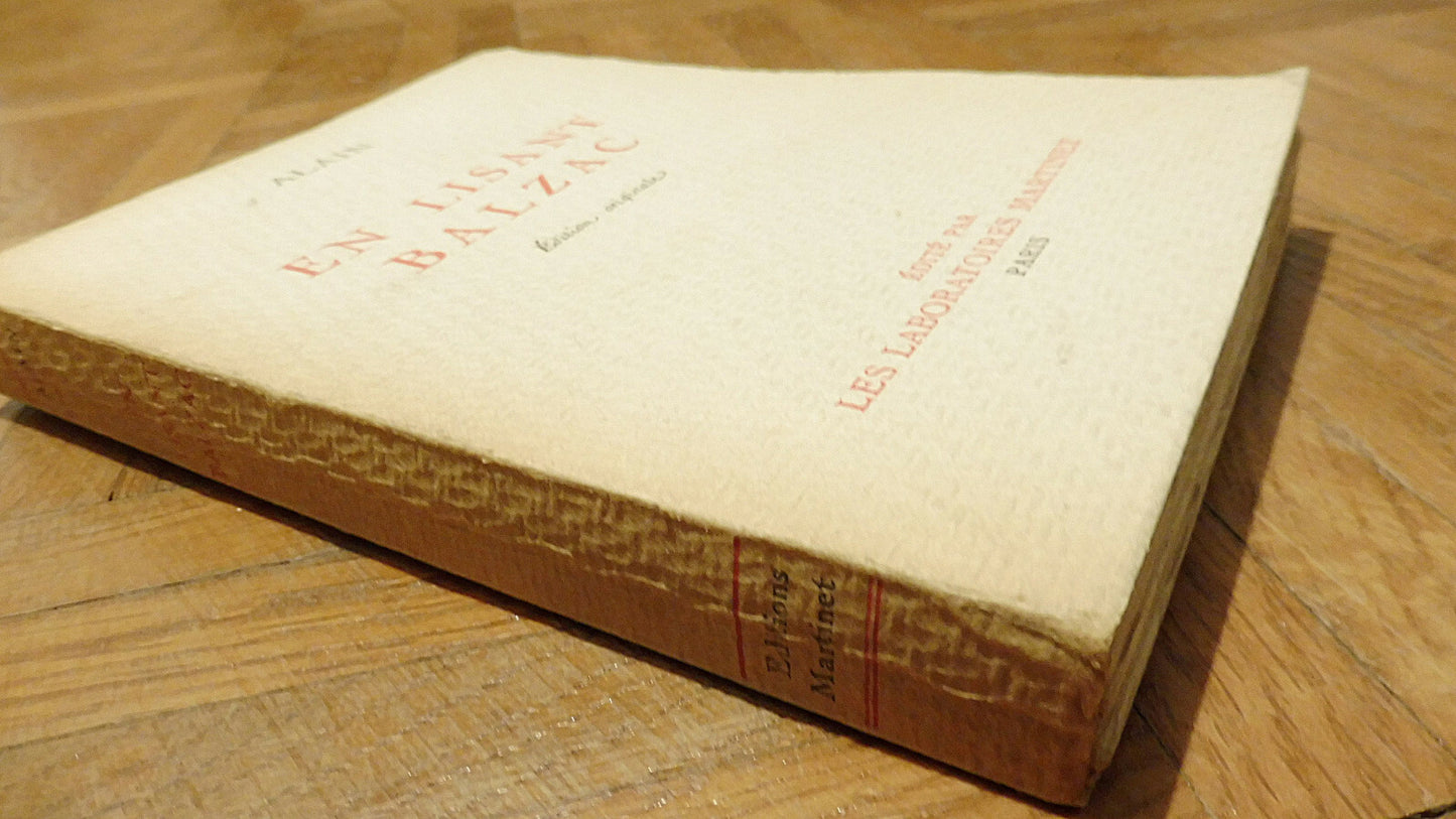 En lisant Balzac Alain 1935 EO