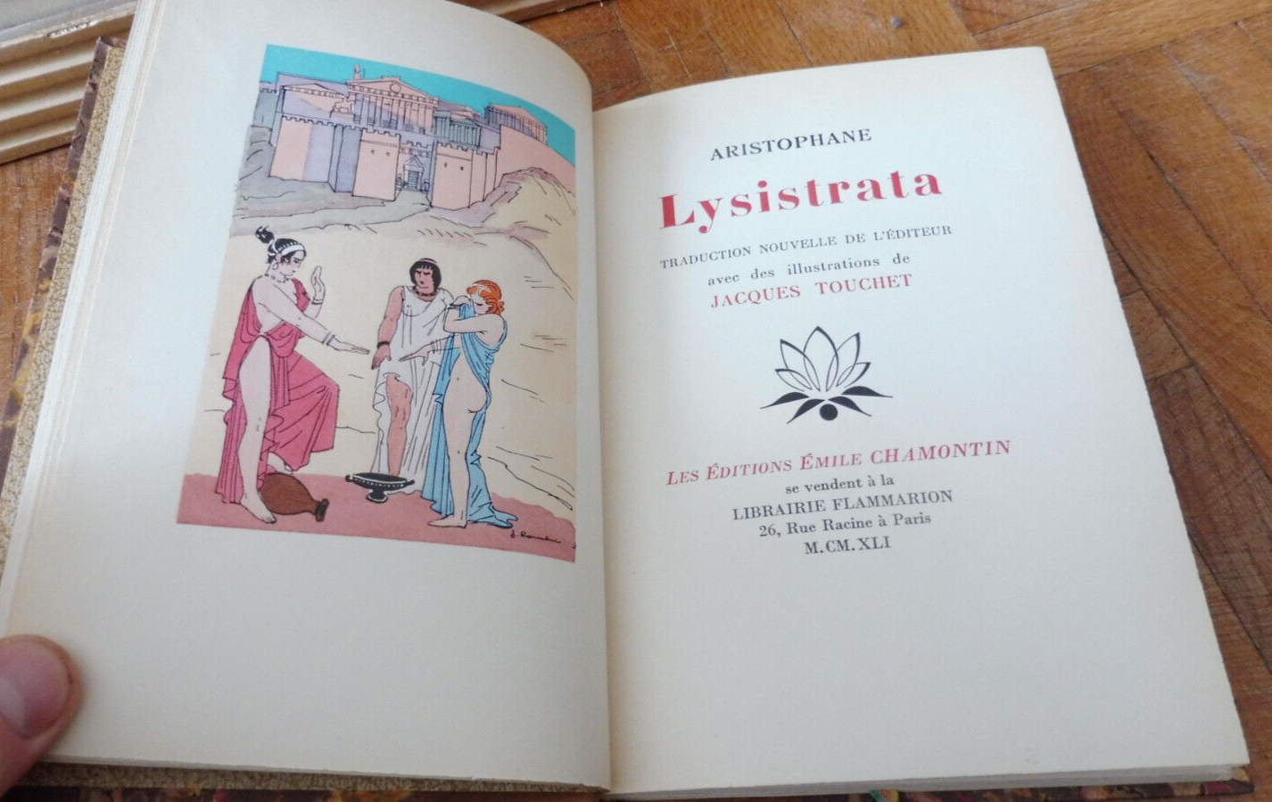 Lysistrata (Aristophane) 1941 illus. Touchet NUMEROTE VELIN