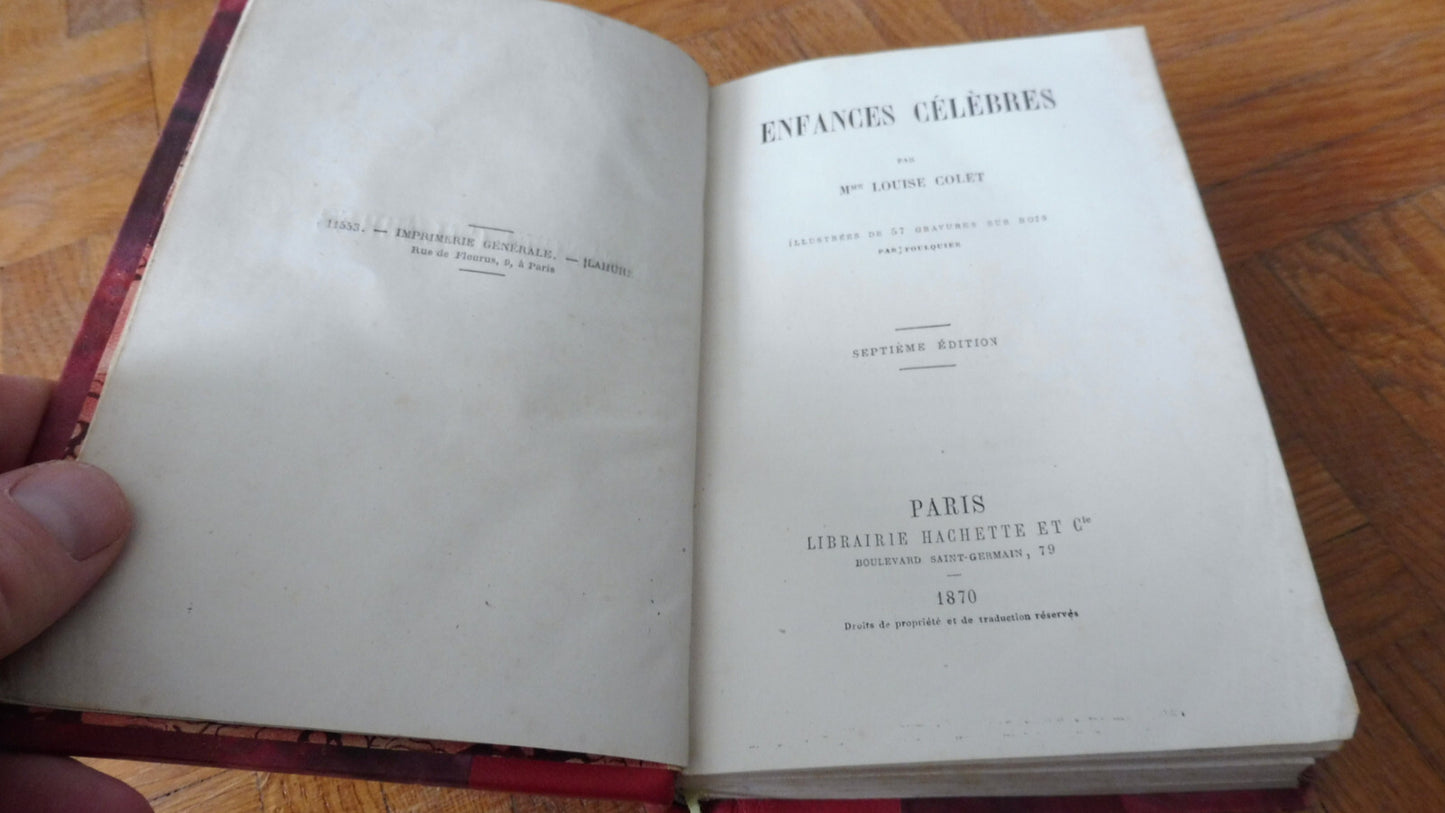 Enfances célèbres (Louise Collet) 1870