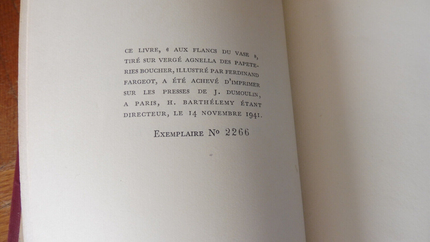 Aux flancs du vase (Albert Samain) 1941 illus. Fargeot