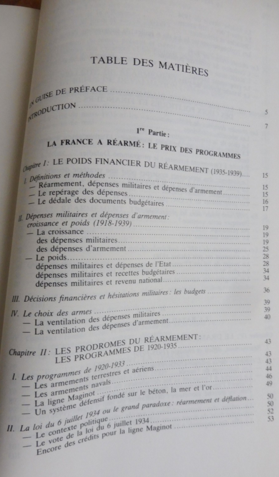 Le Prix du réarmement français. 1935-1939 (Robert Frankenstein) 1982