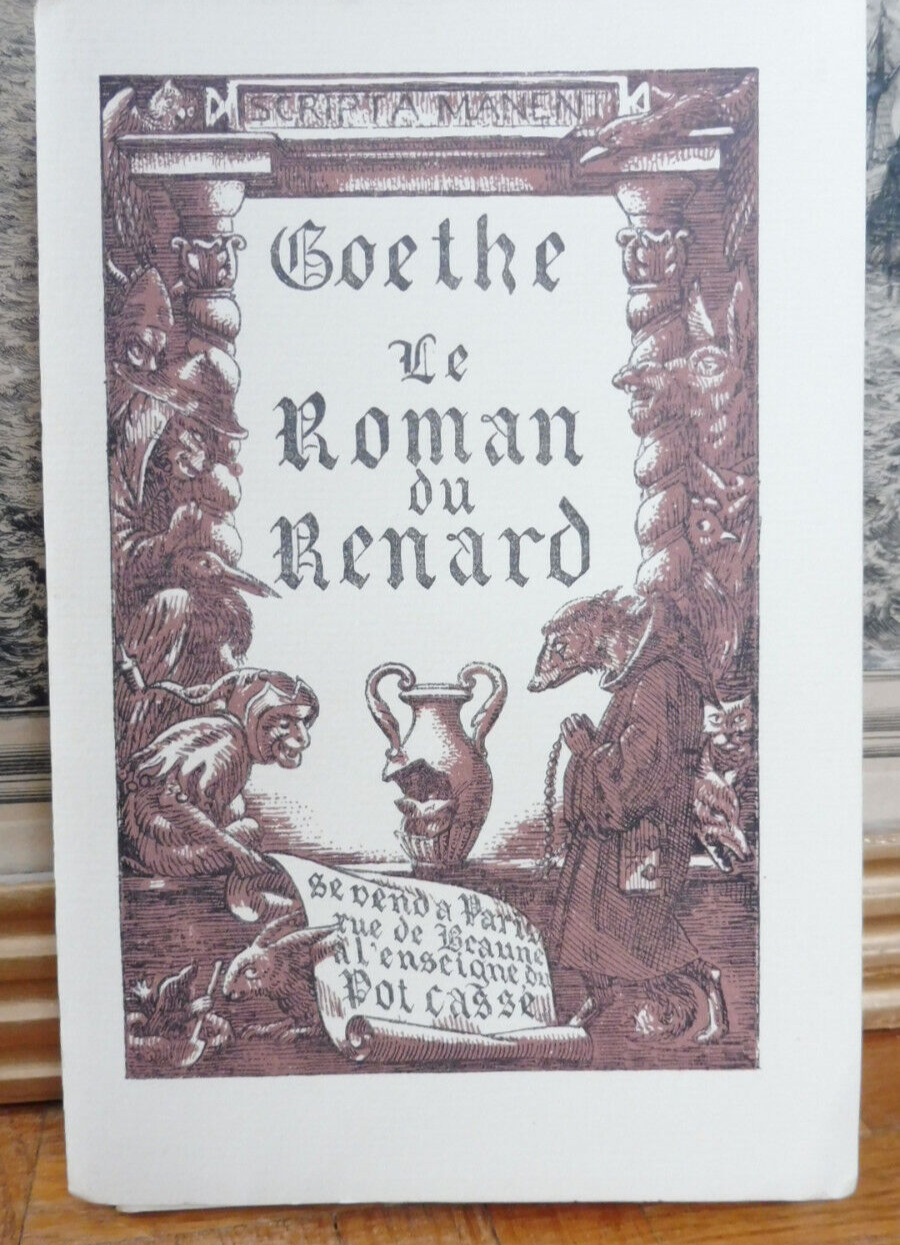 Le Roman de Renard (Goethe) 1929 NUMEROTE
