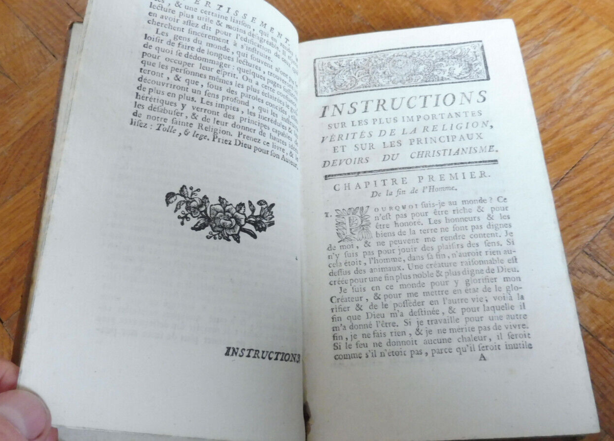Instructions sur les principales vérités du Christianisme (Comte de Toul) 1782