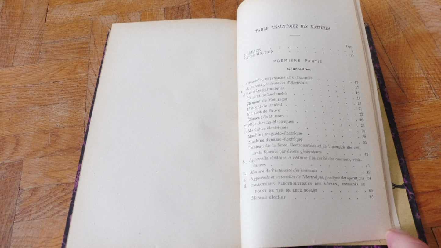 Analyse électrolytique quantitative (A. Classen) 1886