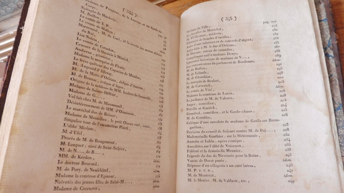Paris, Versailles et les provinces au XVIIIe siècle 1809 2 tomes en 1 vol.